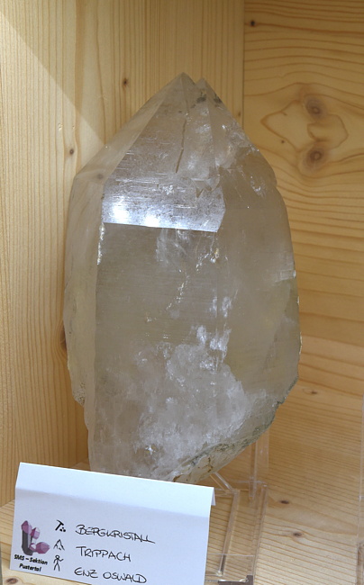 Bergkristall| H: 17 cm; F: Trippach; Finder: Oswald Enz 