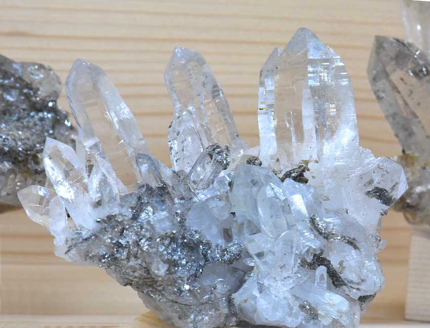 Bergkristallgruppe| B: 8 cm; F: Wolfskofel; Finder: Hermann Gasteiger 