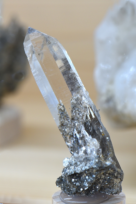 Klare Bergkristallspitze| H: 6 cm; F: Wolfskofel; Finder: Hermann Gasteiger 