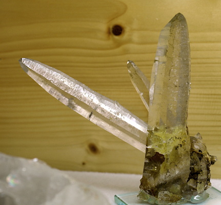 Klare Bergkristall-Gruppe| H: 13cm; F: Rauris; Sammlung: Erwin Zinkl