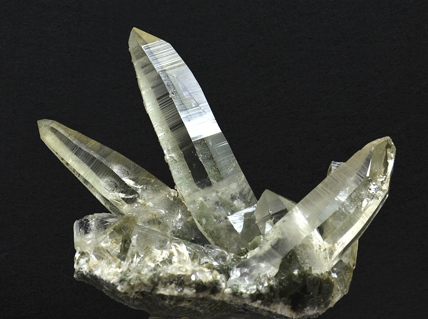 Sehr schöne Bergkristallgruppe| B: ca. 12 cm, F: Stubachtal; Sammlung: Erwin Burgsteiner 