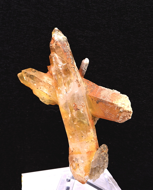 Quarzkreuz mit Limonit| H: ca. 8 cm, F: Rauris; Sammlung: Stefan Weghofer 