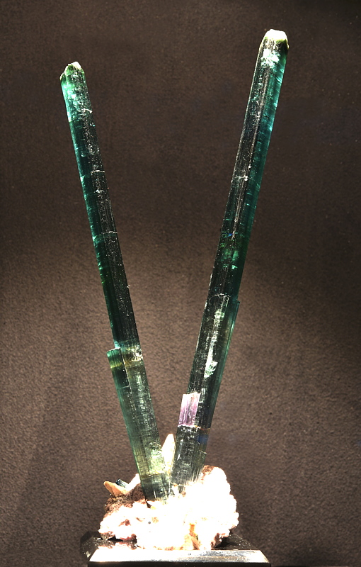 Turmalin| H: 35 cm; F: Pederneira Mine, Minas Gerais, Brasilien; Sammlung: Marco Tironi 