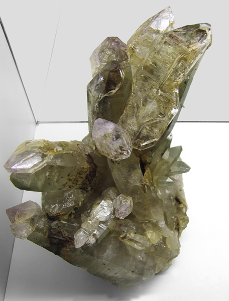 Amethyst-Stufe mit Zeptern| 1. Preis bei der Prämierung! H: 25 cm; F: Tristenspitz, Ahrntal; Sammlung: Hermann Niederbrunner. 