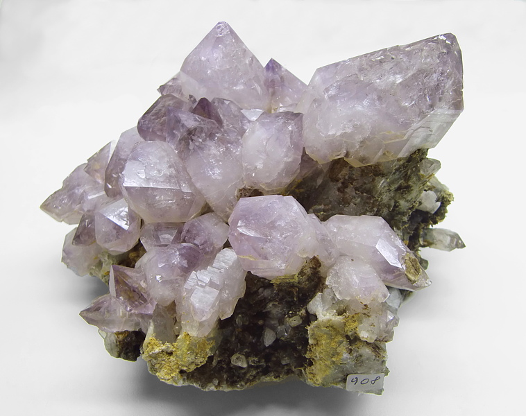 Amethyst-Gruppe| 2. Preis bei der Prämierung! B: 18 cm; F: Hochfeiler; Sammlung: Johann Holzer. 