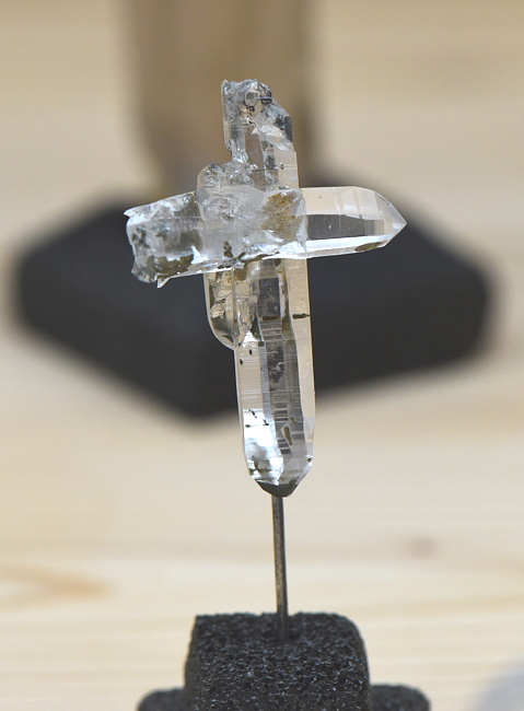 Bergkristall-Kreuz| H: 3.5 cm; F: Wolfskofel; Finder: Franz Gruber
