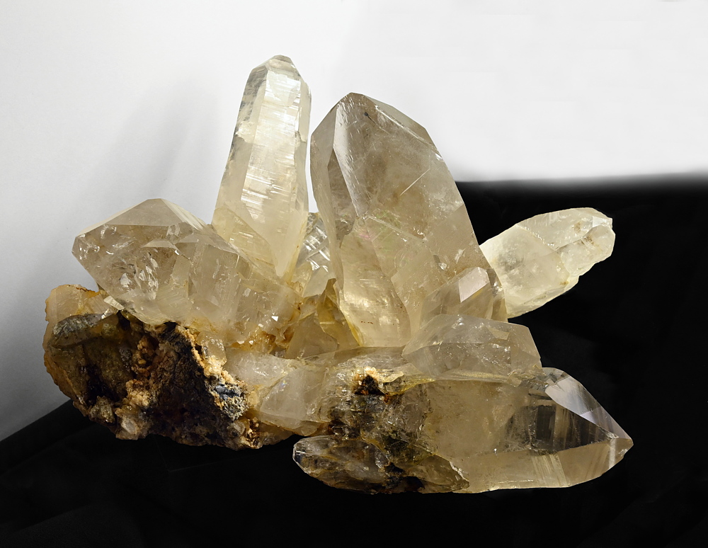 Bergkristallgruppe| B: 18 cm; F: Hocharn, Rauris; Finder: Andreas Filzer