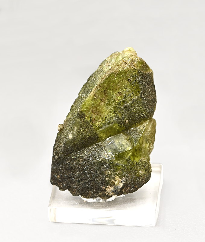 Grüner Titanit | H: 4 cm; F: Ahrntal; Sammlung: Roland Brugger