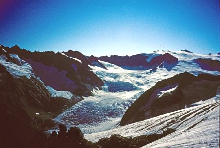 Triftgletscher mit Wysse Nollen| vom Steinhüshorn aus.