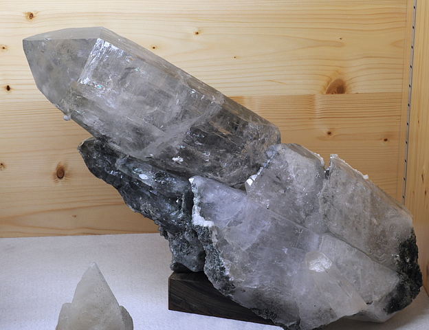 Bergkristall, Adular| LK: 50 cm; F: Rauris; Finder: Wolfgang Vötter, Johann Pleikner jun.
