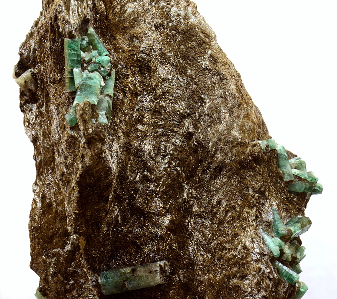 Smaragd in Schiefer| BH: 12cm, F: Habachtal; Finder: Andi Steiner. 