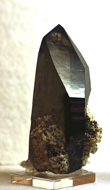 Rauchquarz-Spitze| H: ca. 7 cm, F: Krimmler Achental; Finder: Niederegger, Schöpp und Gandler 