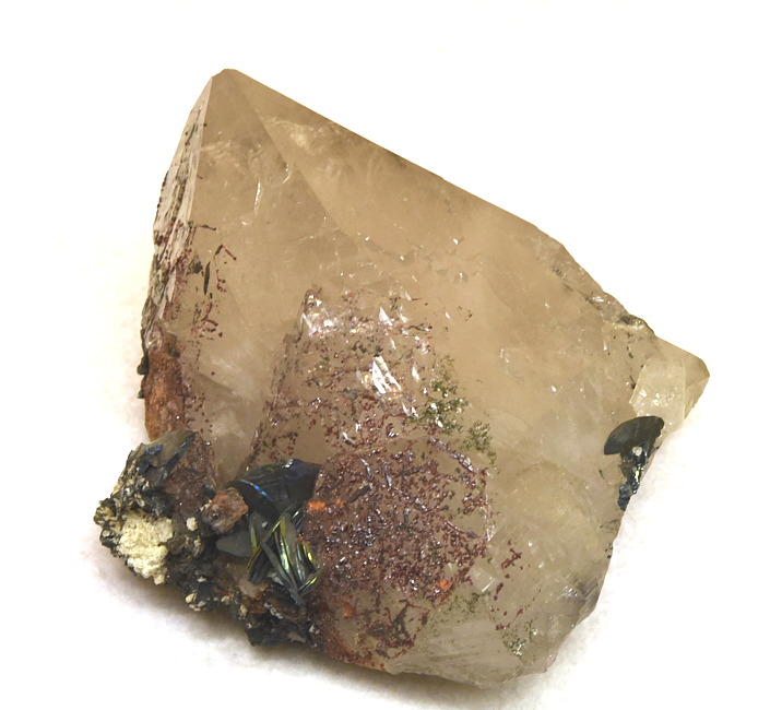 Quarz, Rutil, Hàmatit| H: 7 cm; F: Rifflkar, Stubachtal; Finder: Wolfgang Scharler