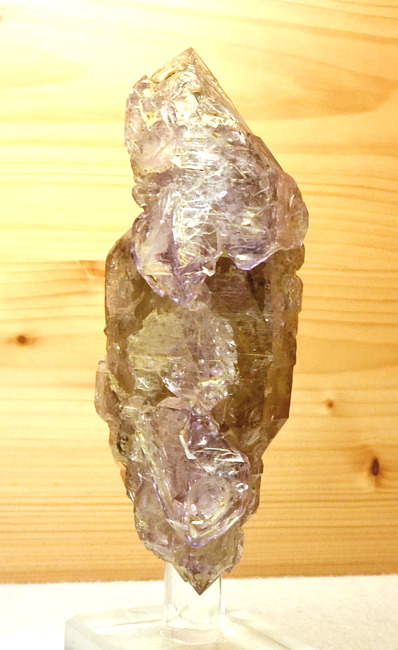 Zepteramethyst-Doppelender| H: 14 cm; F: Saurüssel, Zillertal; Sammler: Erika und Rudolf Planitzer; Fund 1976