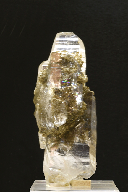 Quarz mit Chloriteinschluss| H: 8 cm; F: Krimmler Achental; Finder: Bertl Scharfetter