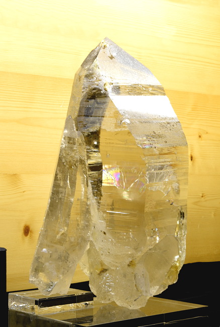 Klare Quarzspitze| H: 10 cm; F: Rauris; Finder: Daum, Grabmeyer, Salchegger 