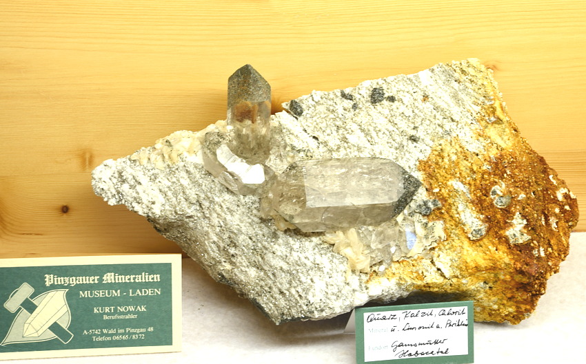 Bergkristallstufe| B: 25 cm; F: hinterstes Habachtal; Finder: Kurt Nowak