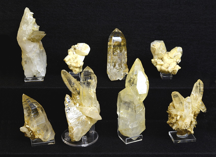 Quarz-Sammlung| grösster Kristall: H: 8 cm; F: Rauris; Finder: Hannes Pentz