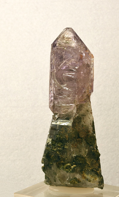 Zepter-Amethyst| H: 10 cm; F: Saurüssel, Zemmgrund, Tirol; Sammler: Alexander Spunda