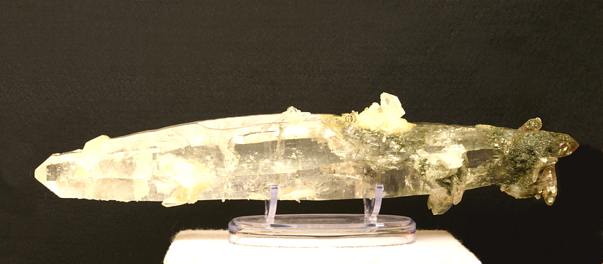 Bergkristall-Doppelender| B: 30 cm; F: Grieswies, Rauris, Salzburg; Sammler: Alexander Spunda