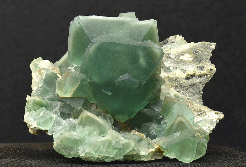 Grüner Fluorit| B: 7 cm; F: Gasteinertal; Finder: Stephan Weghofer, Paul Grösbacher, Franz Bauer, Christoph Langreiter