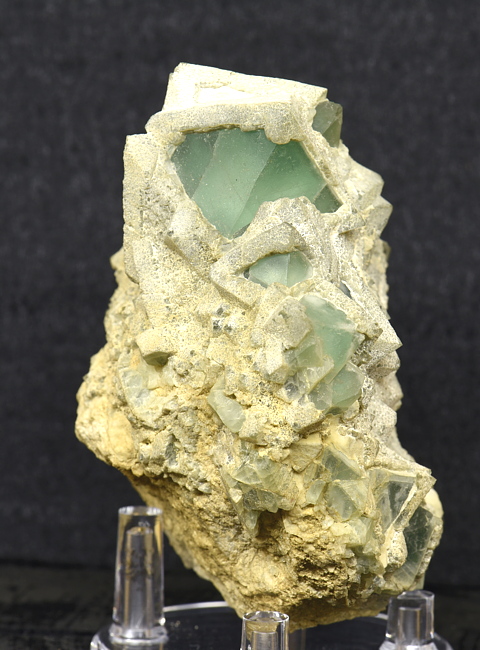 Grüner Fluorit| H: 7 cm; F: Gasteinertal; Finder: Stephan Weghofer, Paul Grösbacher, Franz Bauer, Christoph Langreiter