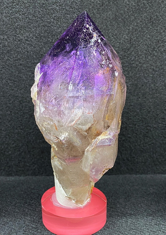 Amethystzepter| H=12cm, Fundort: Mörchnerkar, Zillertal; Sammlung: Dr Reinhard Dallinger