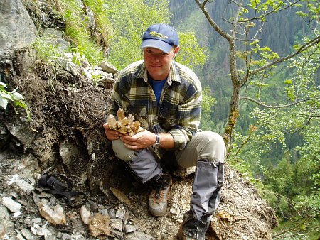 Gottfried Vorreiter freut sich über den guten Fund| 