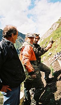 Freude herscht...| auch an 'normal grossen' Stücken haben Alfons und Michael Freude. 