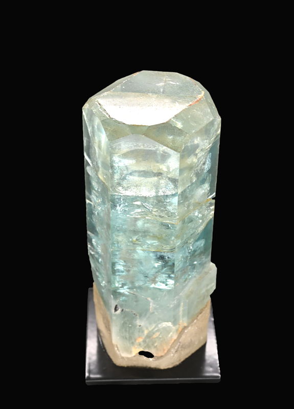 Aquamarin (Beryll) | H: 8 cm, F: Virgem de Lapa, Minas Gerais, Brasilien (Sammlung ETH-Zürich; 54001)