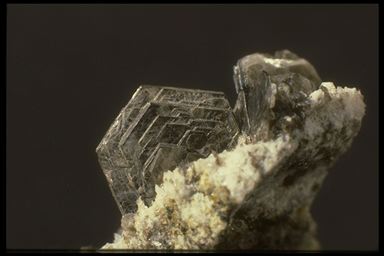 Muscovit auf Matrix, Alpe Robiei TI, 2 cm. 