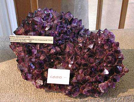 Quarz Amethyst Stufe, Serra da mar, Brasilien| B: ca. 50cm [135], 'Teil der grössten je gefundenen Druse, Dimension: 10x5x4 Meter'