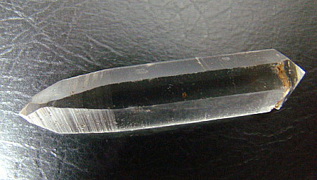 Bergkristall: Doppelender mit trigonalem Habitus| B: 5cm; F: Wallhorner Alm, OT (Ö). [009] 