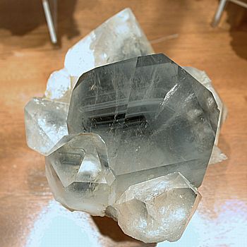 Phantomquarz| B: 12 cm; Fundort: Collier Creek, Arkansas, USA; Fine Minerals International, Inc., Email: 