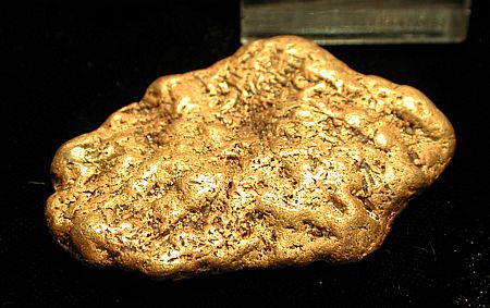 Goldnugget| B: 5.5 cm; Greaterville, Pima Co., AZ, USA. (John Blennert Coll.)